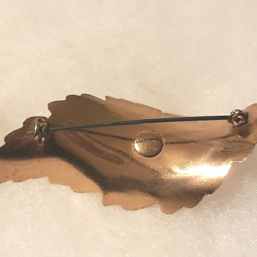 2 Designer Vintage Sterling Silver By JORDAN Brooches - Picture 5 of 7